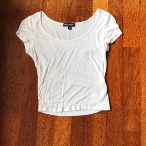 White crop top